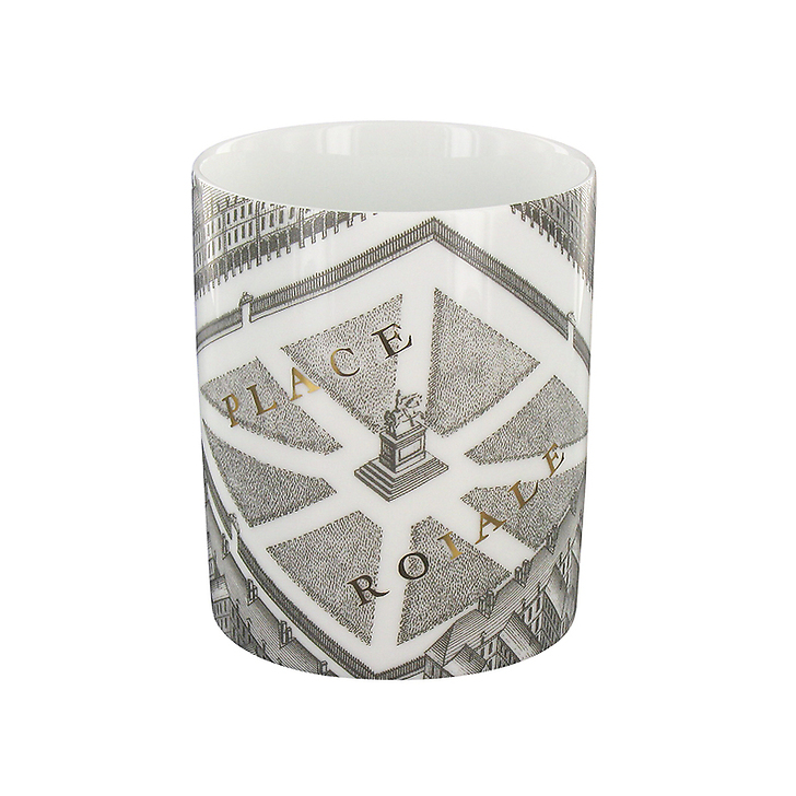 Turgot Map of Paris Mug - Gold