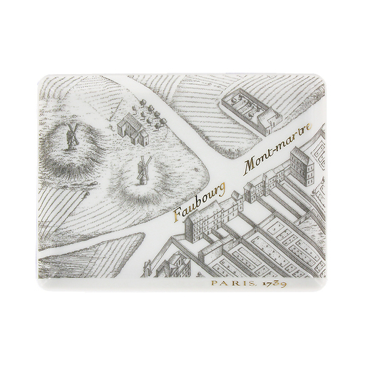 "Turgot Map of Paris" Rectangular plate (Faubourg Montmartre)