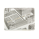 "Turgot Map of Paris" Rectangular plate