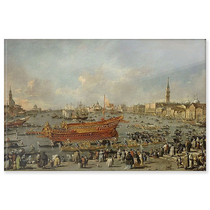 Départ du Bucentaure vers le Lido de Venise, le jour de l'Ascension (panneaux acryliques)