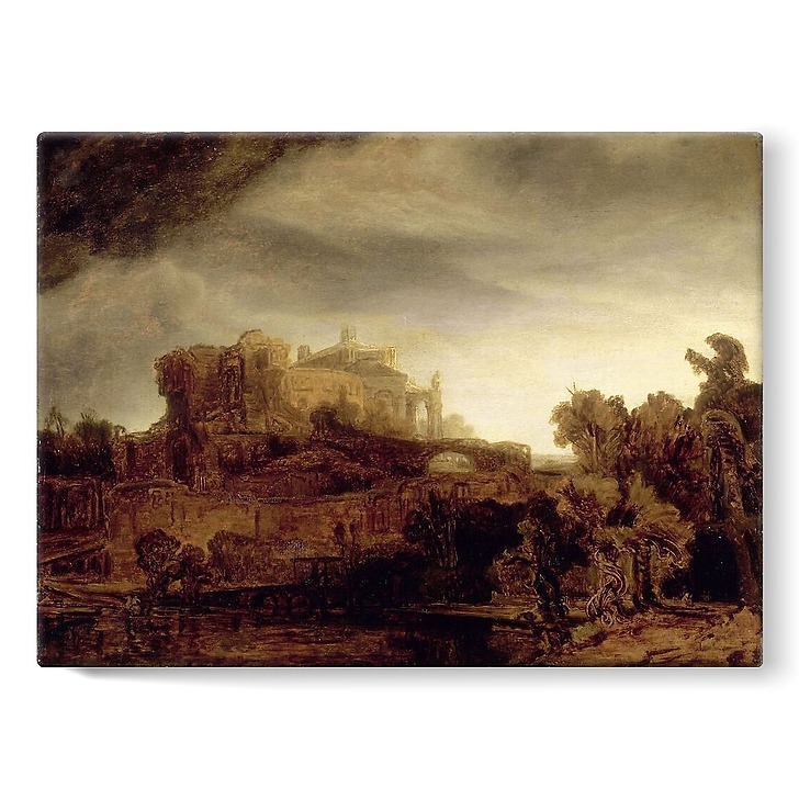 Landscapte with castle (stretched canvas)