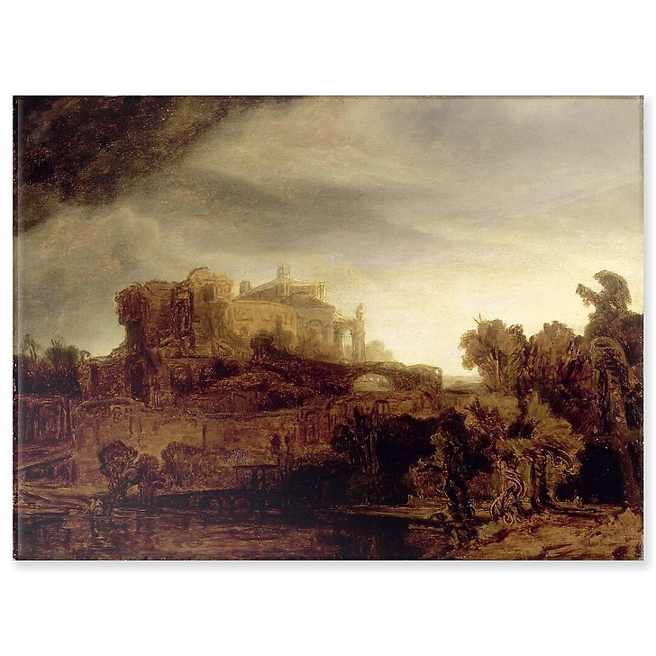 Landscapte with castle (acrylic panels)