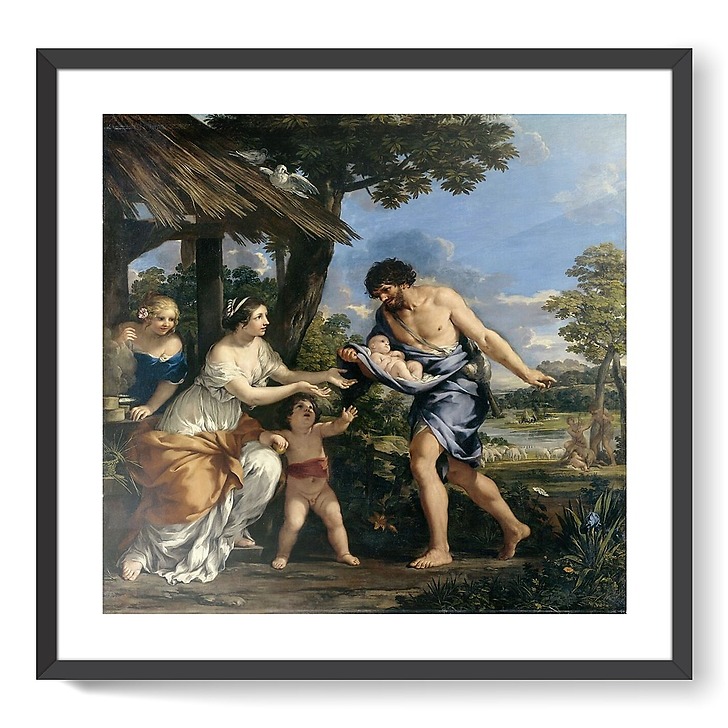 Romulus and Remus received by Faustulus (framed art prints) · Louvre Shop