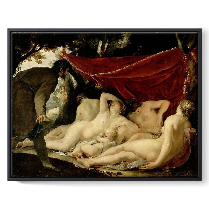 Vénus et les Grâces surprises par un mortel (toiles encadrées)