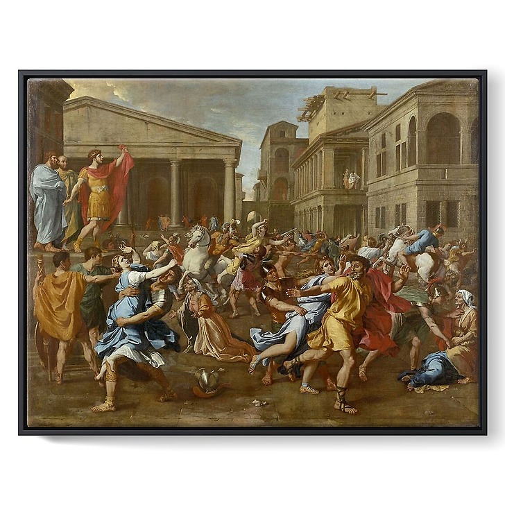 The Rape of the Sabine Women (framed canvas)