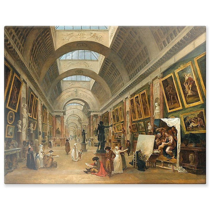 Development project for the Grande Galerie du Louvre in 1796 (aluminium panels)