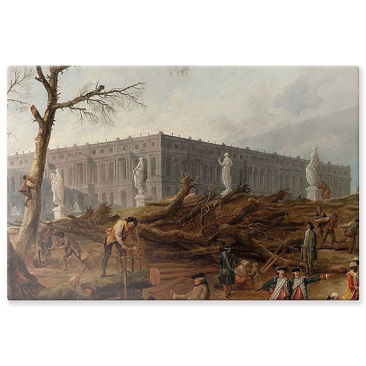 View of the Bosquet des "Bains d'Apollon" (aluminium panels)