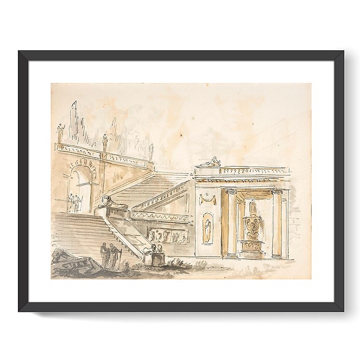 Staircase of a villa (framed art prints) · Louvre Shop