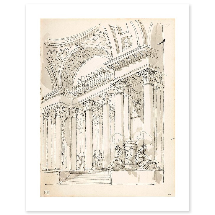 Colonnade animé (toiles sans cadre)