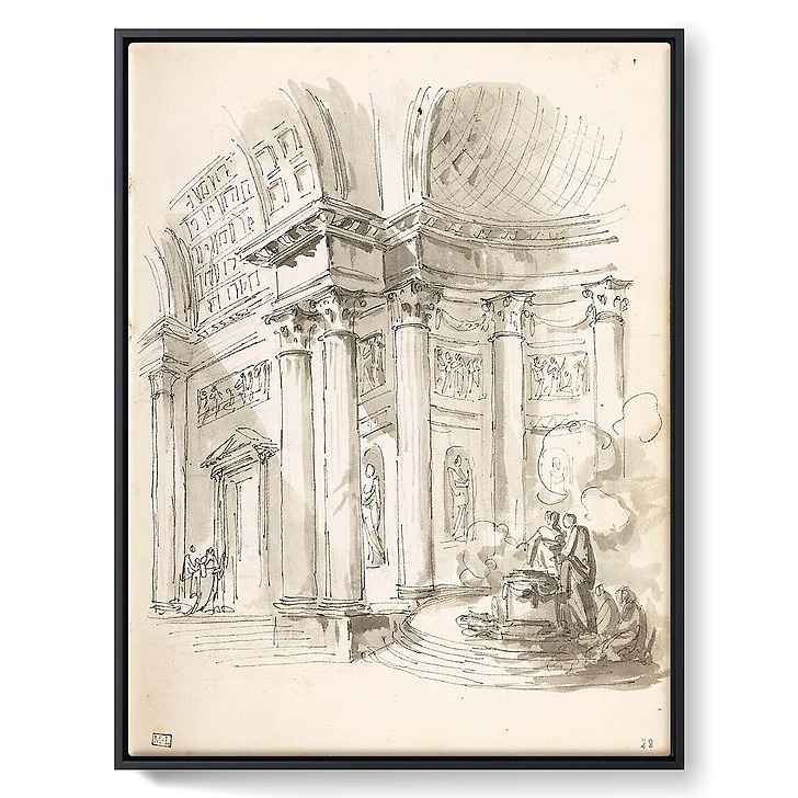 Intérieur de basilique animé (toiles encadrées)