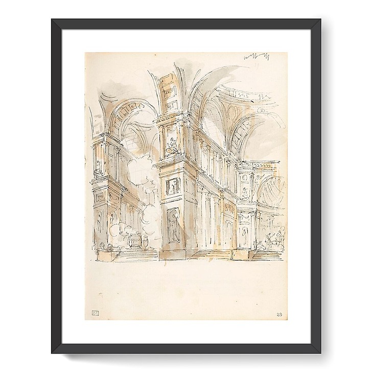 Animated architectural whim (framed art prints)