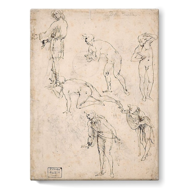Études de personnages pour l'Adoration des Mages, vers 1480-1481 (toiles sur châssis)
