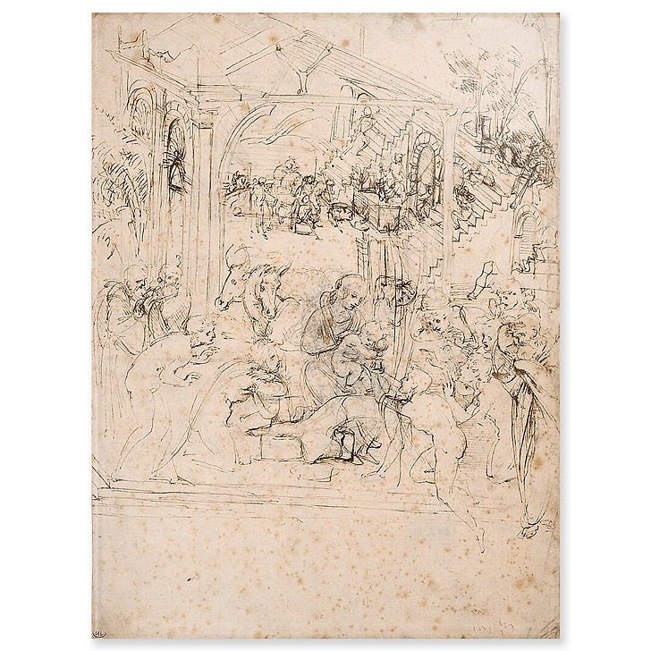Étude de composition pour l'Adoration des Mages (acrylic panels)