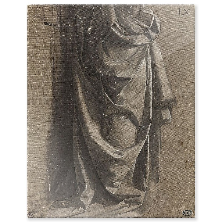 Draperie Jabach IX. Figure debout, de profil (panneaux aluminium)