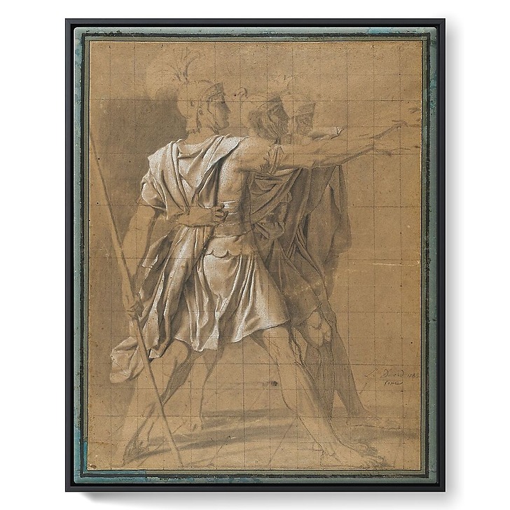 Les Trois Horaces, étude pour Le Serment des Horaces (toiles encadrées)