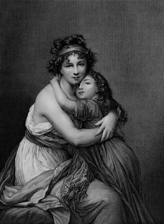 Mrs Vigée-Le Brun and her daughter, Jeanne-Lucie, known as Julie